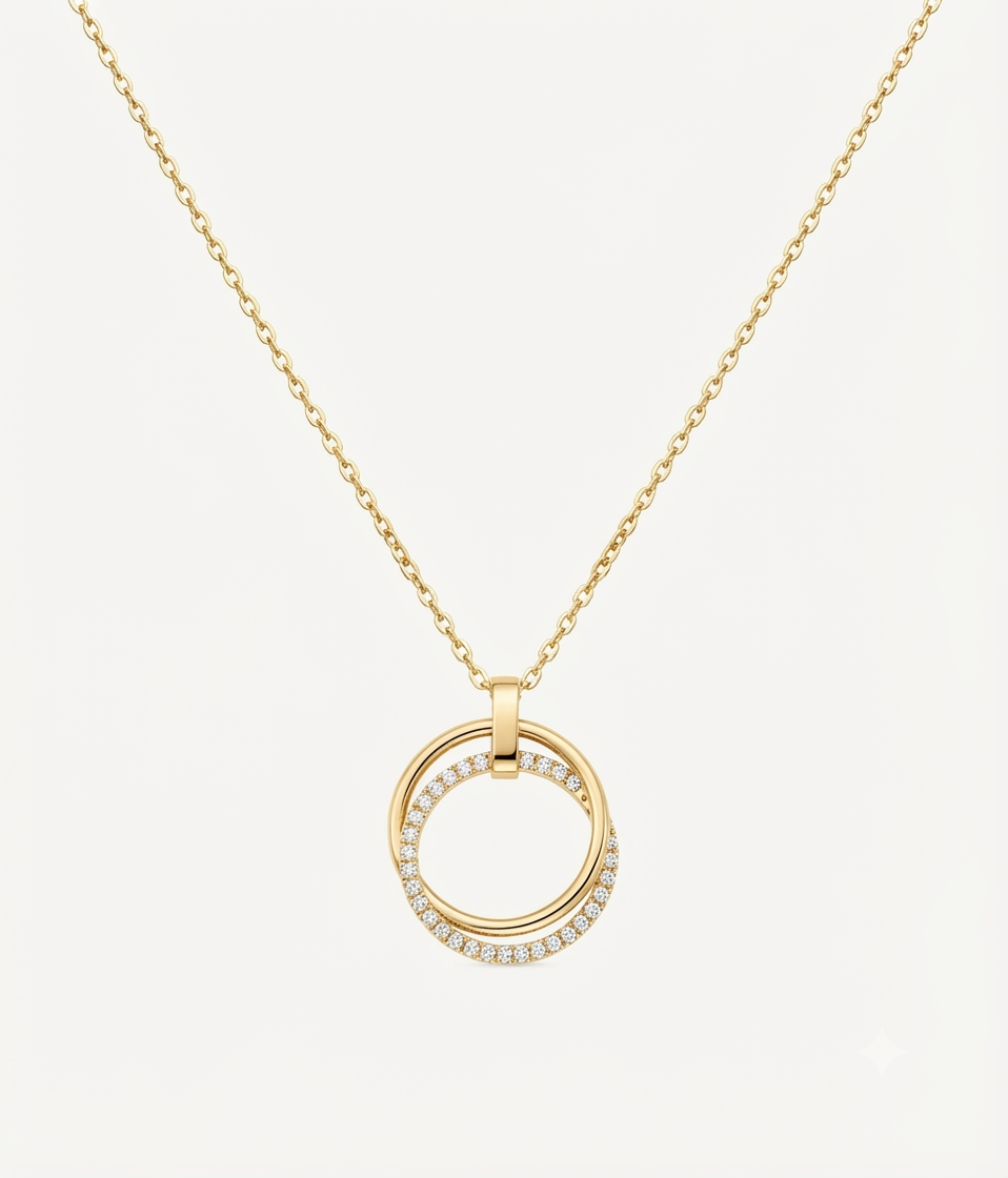 Collier Halo Doré