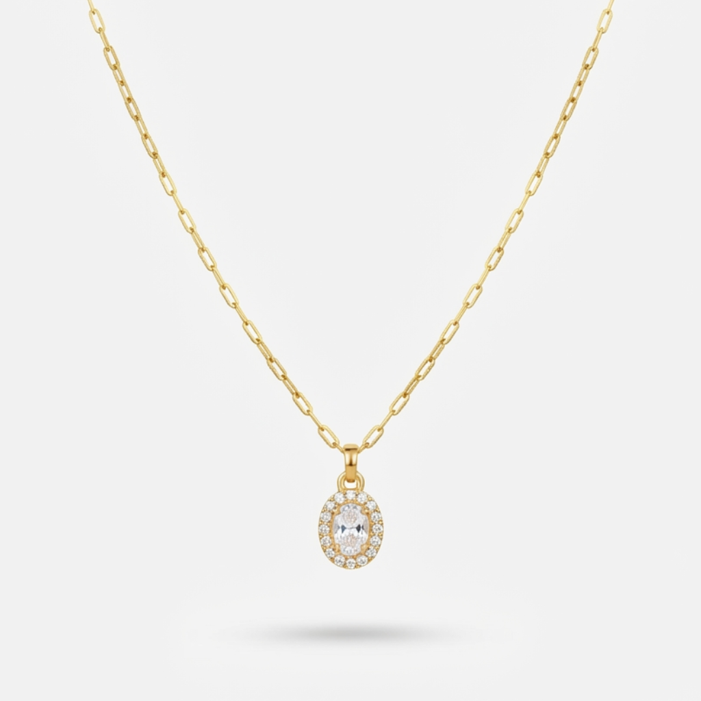 Collier Halo Précieux