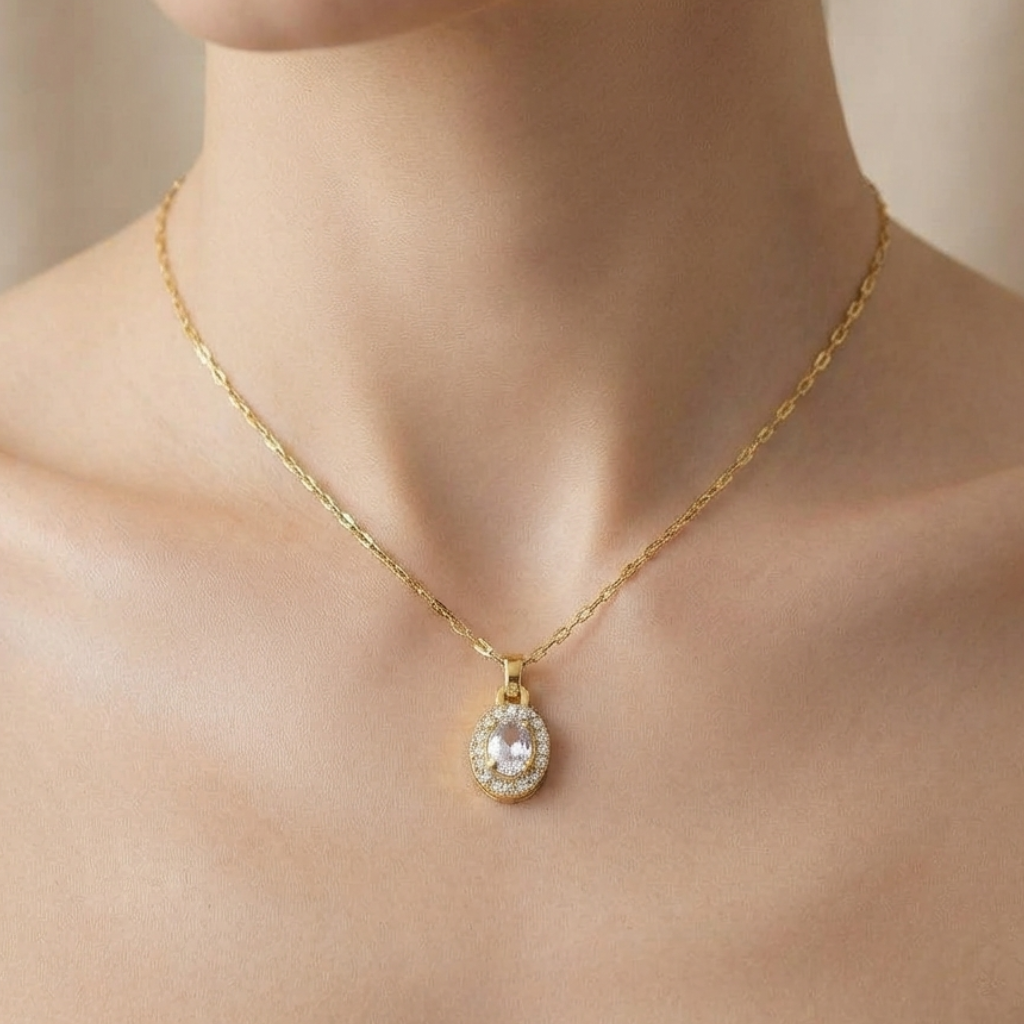 Collier Halo Précieux