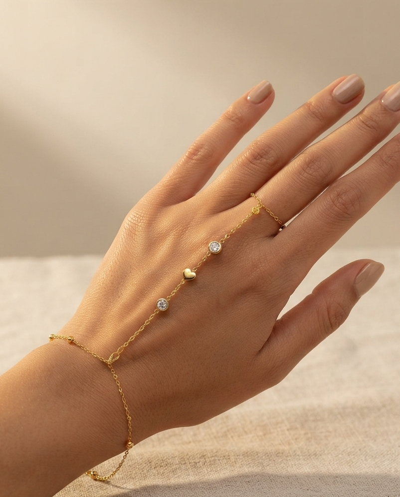 Chaine Duo Pierres & Coeur