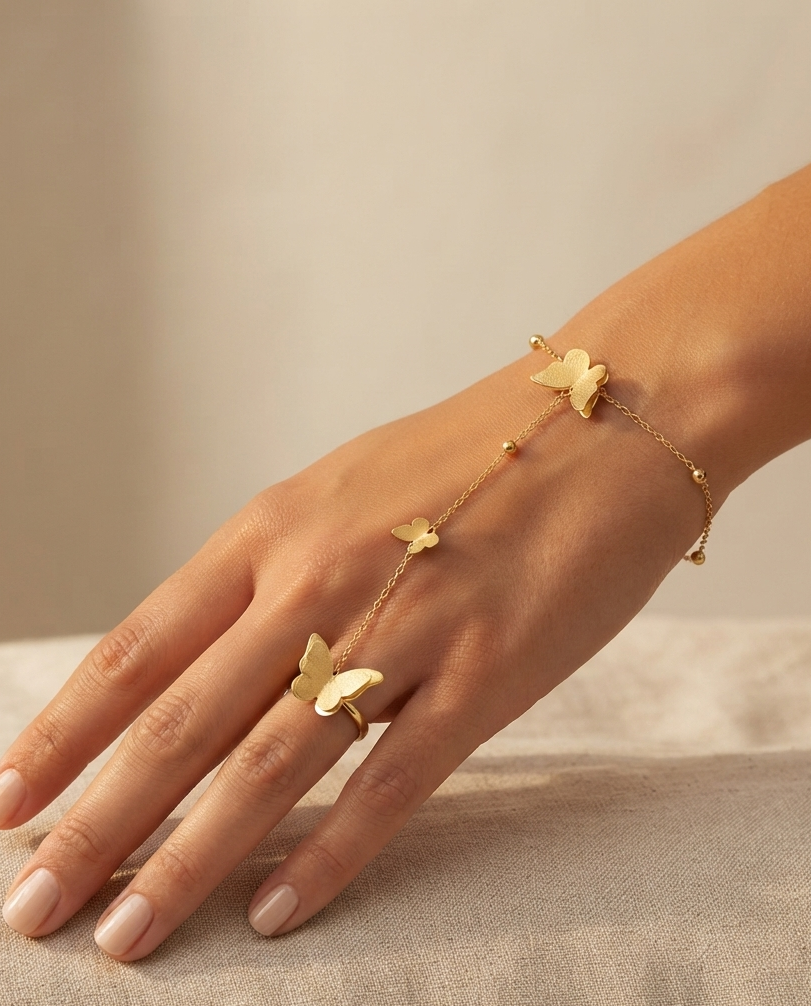 Chaine Papillon Or