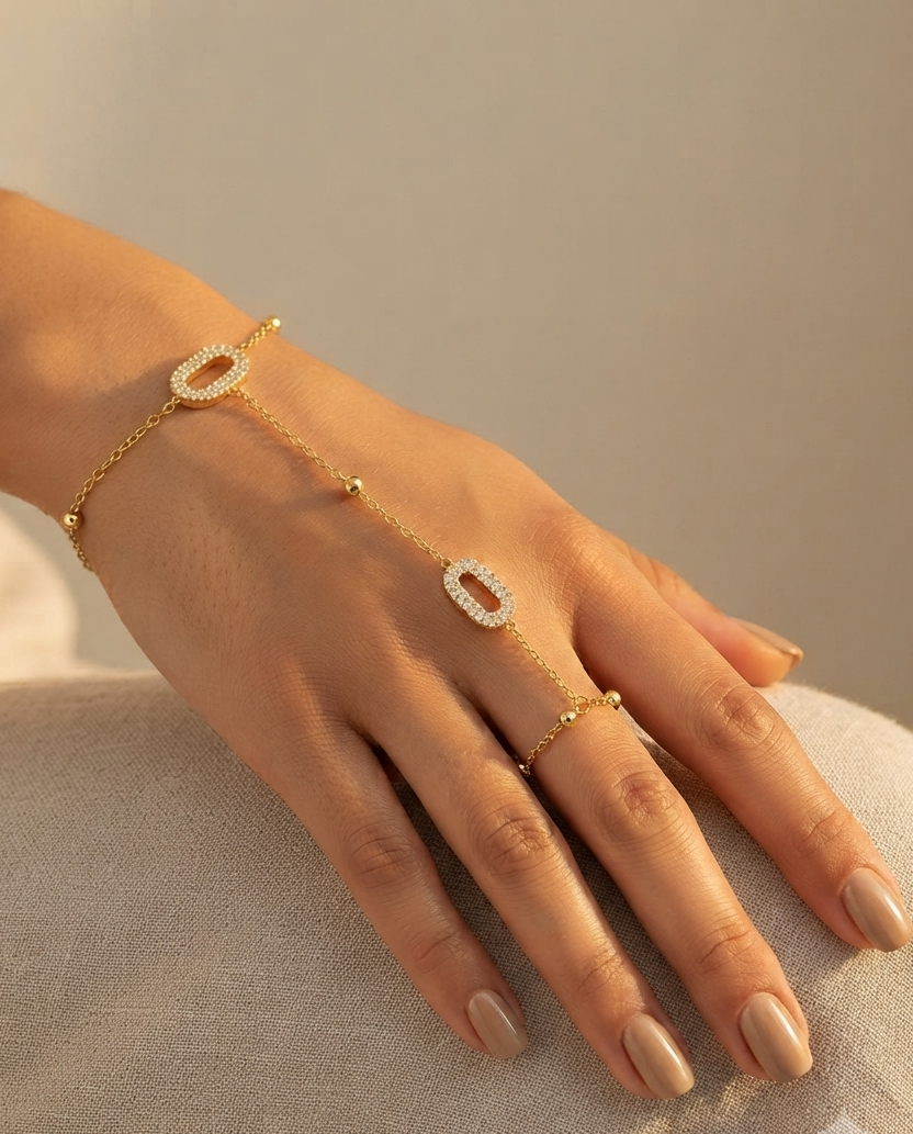 Chaine Ovale Strass