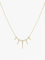 Collier Zoé — Pendentifs Éventail Pavés